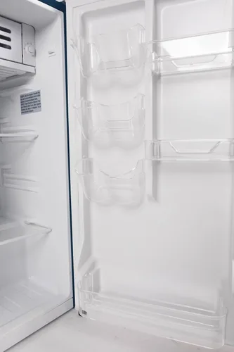 Vista 7 de Frigidaire Refrigerador - Mini refrigerador retro con ahorro de energía, control de termostato ajustable, ideal para dormitorio, oficina, RV, Azul