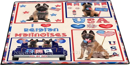 Vista 9 de Doggie of the Day Belgian Malinois Dogs Floor Mat - Halloween Trick or Treat - Best Dog Doormat - Protector Decor - Unique Portrait Art - Premium