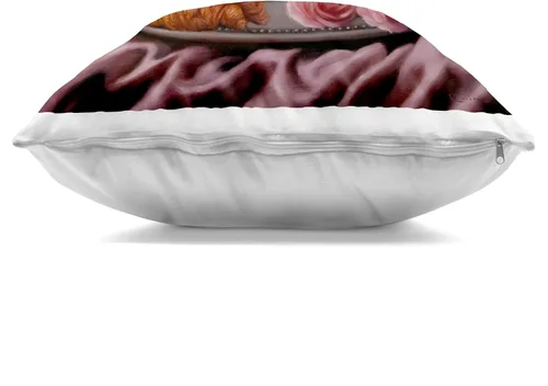 Vista 2 de Stupell Industries - Breakfast in Bed Puppy Indoor Pillow, 18 x 18 - Made in USA - By Lucia Heffernan