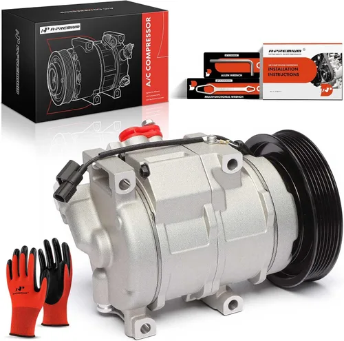 Vista 10 de Compresor de aire acondicionado A-Premium con embrague Compatible con Acura MDX 2007-2013, ZDX 2010-2013 y Honda Odyssey 2008-2017, Pilot 2008-2015