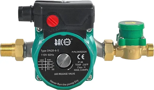 Vista 13 de BACOENG Bomba de recirculación de agua caliente con bridas de 110 V, bomba de circulación NPT conmutable de 3 velocidades de 1 pulgada