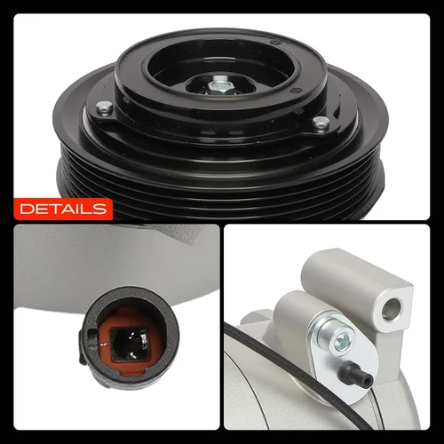 Vista 9 de A-Premium Compresor de aire acondicionado con embrague compatible con Isuzu Axiom 2002-2004, Amigo 1998-2000, Trooper 2002, Rodeo Sport 2001-2003