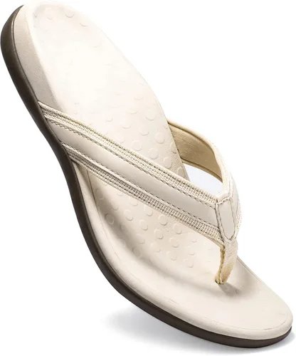 Vista 3 de LLSOARSS - Sandalias con soporte para el arco para pies con fascitis plantar, las mejores chanclas ortopédicas para pies planos o dolor en el talón