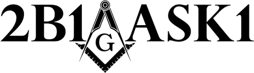 Vista 2 de 2B1ASK1 Square & Compass Masonic Cooking Kitchen Delantal - [Negro]