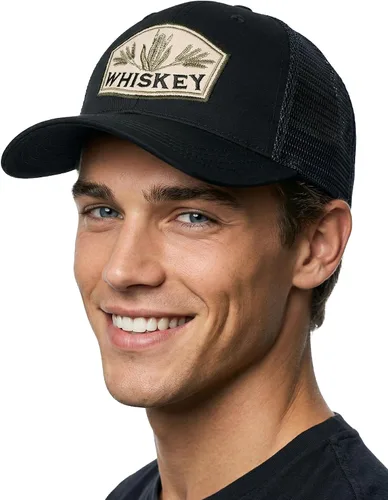 Vista 20 de Funky Junque Gorra de béisbol para hombre y mujer, diseño de camionero, con cierre de malla, ajustable, retro, transpirable Birdie Blitz - Beige