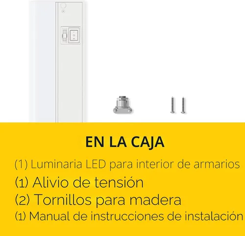 Vista 7 de GETINLIGHT Luz LED para debajo del gabinete con cableado de 12 pulgadas