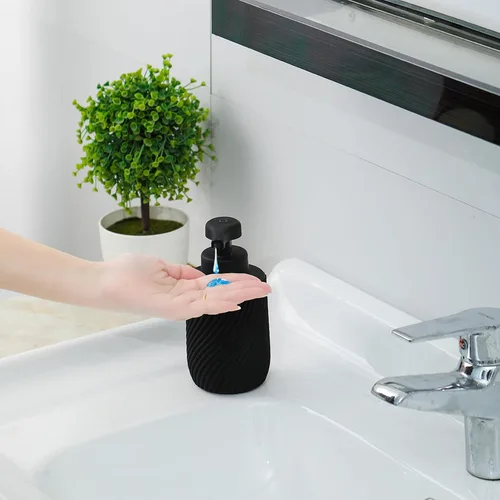 Vista 7 de Dispensador automático de jabón, dispensador de jabón líquido sin contacto para fregadero de cocina, dispensador automático de desinfectante