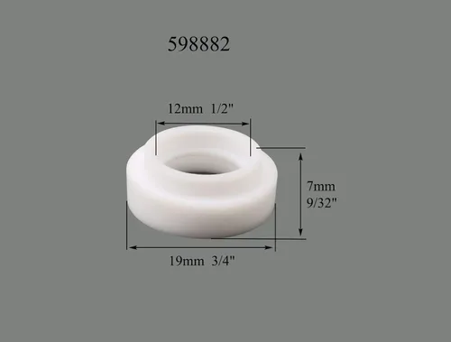 Vista 5 de RIVERWELD TIG Cuerpo de pinza de lente de gas 45V43 13N22 1/16 pulgadas 0.063 in y boquilla de cuarzo vasos de vidrio transparente #6 3/8 "53N60