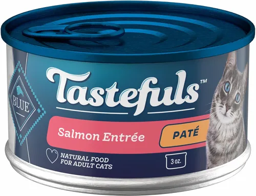 Vista 13 de Blue Buffalo Tastefuls Natural Pate - Comida húmeda natural para gatos, ternera, latas de 5.5 onzas (24 unidades) La carne de res real es lo