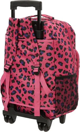 Vista 3 de Rockland, bolsa de viaje de 17 pulgadas, con ruedas., magenta (Magenta Leopard)), R01
