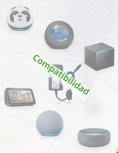 Vista 3 de Enchufe de cable de alimentación de 15 W para Alexa Echo Dot 3 4 5 Gen, Spot, Show 5