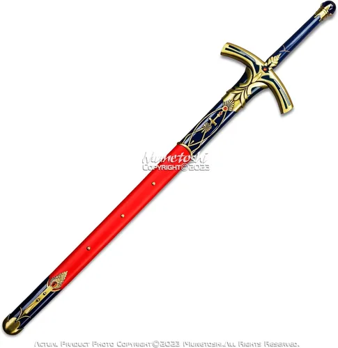 Vista 4 de 46" de acero inoxidable sable larga espada fantasía anime disfraz juego de cosplay