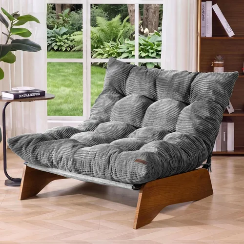 Vista 10 de [Usado] MAXYOYO Silla ajustable para sala de estar, silla decorativa de 3 posiciones con marco, silla convertible para sala de estar y reclinable