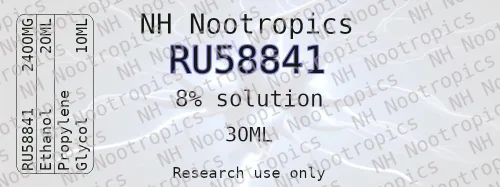 Vista 2 de RU58841 8% (80 mg/ml) 1 onza líquida - probado en laboratorio