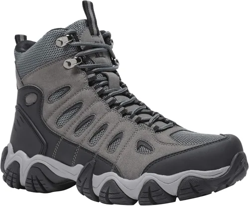 Vista 2 de CAMEL CROWN - Botas de senderismo para hombre, antideslizantes, transpirables, transpirables, para senderismo, senderismo, senderismo, senderismo