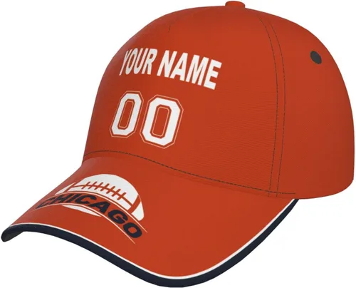 Vista 27 de Gorra personalizada con cualquier nombre y número ajustable, regalo personalizado para papá, hombres, mujeres, jóvenes, fanáticos de los deportes