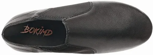 Vista 4 de Zapatos de jazz con suela de cuero, sin cordones, para niñas y niños (niños pequeñosniños grandes)
