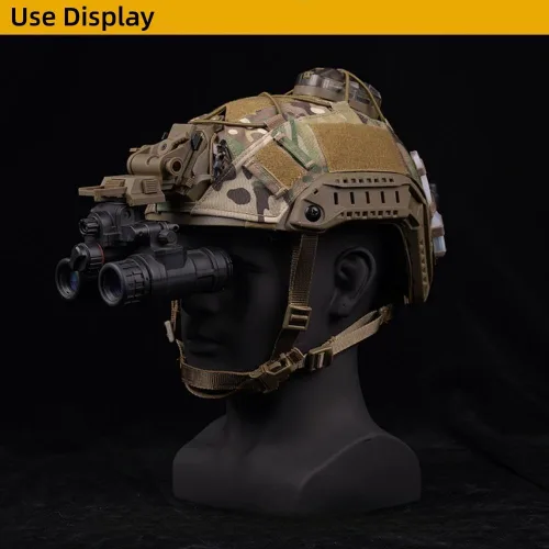 Vista 2 de Helmet Mount Night Vision Goggles Nylon NVG Tactical Helmet Mount Adjustable Full Nylon Tactical Helmet Mount for L4G24 Nvg Mount