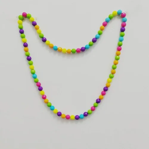 Vista 3 de Danballto Mardi Gras Tutu Adult 80s Costume for Women Teen Girls Beads Necklace Accessories