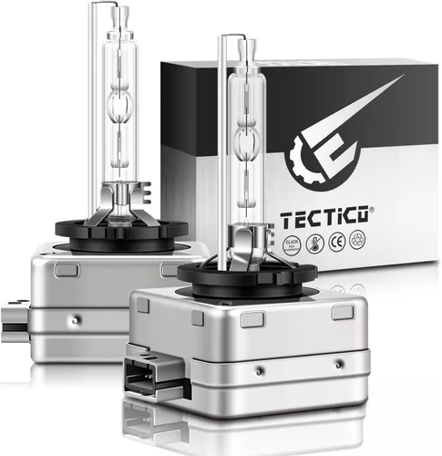 Vista 10 de TECTICO D1S - Bombillas de faro delantero de xenón HID, 6000K 35W color Blanco Frío, haz alto y bajo, 300% de brillo mejorado, base de soporte