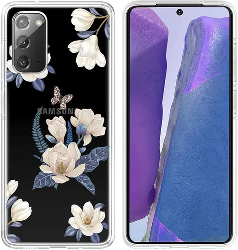 Vista 3 de Funda para Galaxy Note 20 5G, transparente, delgada, a prueba de golpes, suave goma de poliuretano termoplástico, cubierta protectora para teléfono