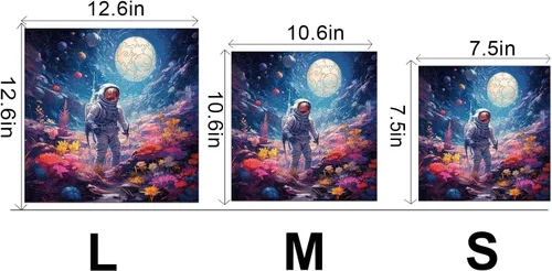 Vista 6 de Rompecabezas de madera para adultos, rompecabezas de astronauta, formas de rompecabezas de universo y caja de rompecabezas de madera, regalo