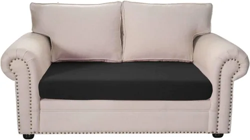 Vista 12 de MBROS Funda de cojín elástica para sofá de 2 cojines, protector de muebles de 1 pieza, funda de cojín para sofá, funda de cojín, color negro