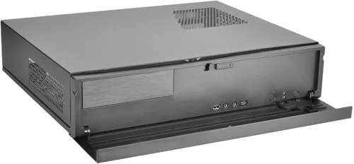 Vista 3 de Silverstone Tecnología Milo ML04 Tipo-C Puerta delantera de aluminio/cuerpo de acero Micro ATX Media Center/HTPC Caso, SST-ML04B-C