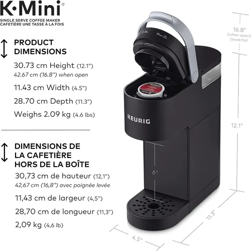Vista 3 de Dispensador K-Mini de Bebidas Calientes Negro Mate