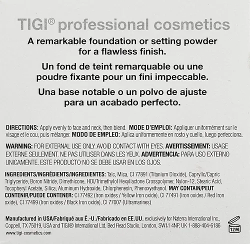 Vista 3 de TIGI Cosmetics - Base de maquillaje en polvo, dije, 0.37 onzas