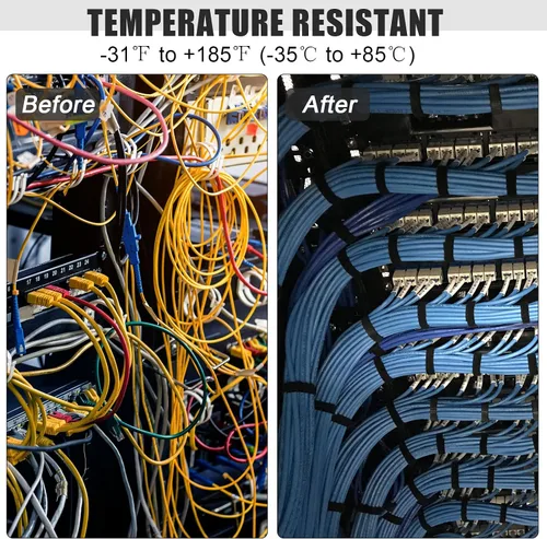 Vista 5 de 500 bridas grandes de nailon de 16 pulgadas con resistencia a la tracción de 60 libras, autobloqueante para uso en granjas en interiores y Negro