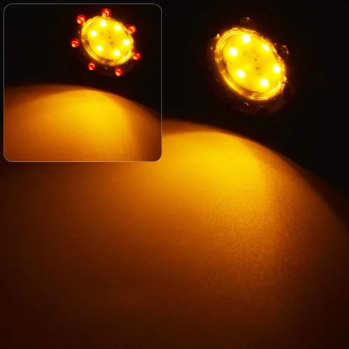 Vista 2 de 4 luces direccionales universales para motocicleta, mini bala LED, intermitentes, luces de freno, luces traseras traseras y luces de funcionamiento