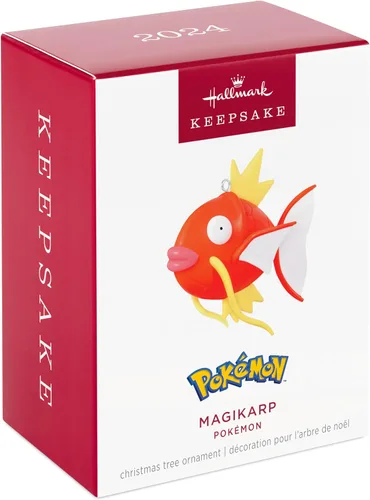 Vista 3 de Adorno navideño Hallmark Keepsake 2024, Pokémon Magikarp, Regalos para fans de Pokémon