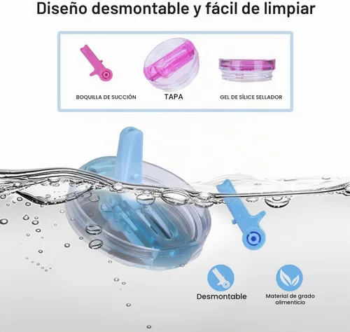 Vista 5 de Quencher ProTour - Vaso térmico de 40 onzas con asa - Botella de agua de acero inoxidable 100% a prueba de fugas aislada al vacío 2 tapas