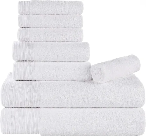 Vista 44 de Superior Rayon - Juego de toallas de 12 piezas de mezcla de bambú, de secado rápido, artículos esenciales para el baño, ducha, spa, toallas