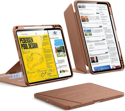 Vista 36 de ESR - Funda para iPad Air de 11 pulgadas M3/M2 (2025/2024), iPad Air de 5ª/4ª generación (2022/2020), funda con soporte vertical, múltiples ángulos