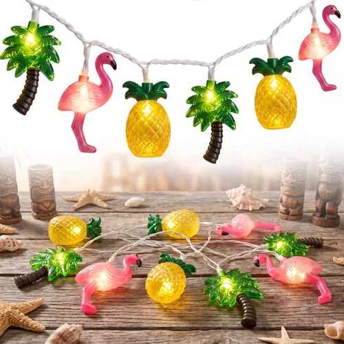 Vista 17 de Luces de calabaza de Halloween para exteriores, 2.6 m enchufables, luces de cadena naranjas para decoración de Halloween con 10 luces LED de Jack O