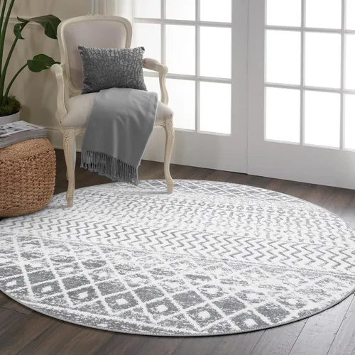 Vista 32 de Alfombra marroquí de área de 2x3 pies, color negro desgastado, alfombra de entrada antideslizante pequeña, suave, de pelo bajo, lavable, tapete