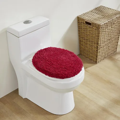 Vista 376 de Better Trends - Juego de 2 alfombras de baño 100% algodón, extra suaves, con borlas, de 17" x 24", alfombra de baño superabsorbente y reversible