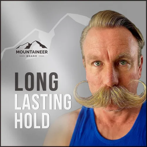 Vista 3 de Mountaineer Brand Stache Stick Aroma de Apalachia Hecho con ingredientes naturales West Virginia Firme y duradero Cera de bigote