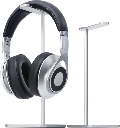 Vista 9 de Soporte para auriculares para escritorio, soporte de auriculares de Negro