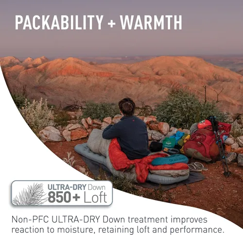 Vista 5 de Sea to Summit Flame - Saco de dormir ultraligero para mujer