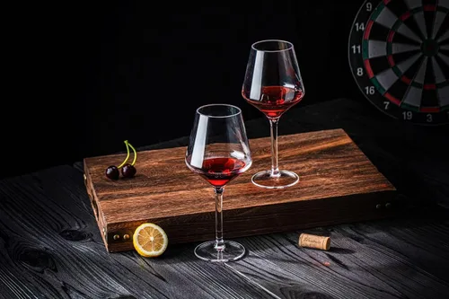 Vista 4 de Copas de vino de plástico con tallo de 16 onzas, vasos acrílicos multiusos, juego de 6 unidades, transparentes, reutilizables, resistentes a