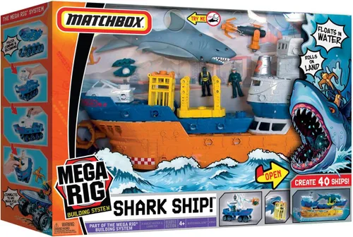 Vista 6 de Mattel Matchbox Mega Rig Shark Adventure