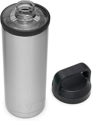 Vista 9 de YETI Rambler Botella de 18 oz, aislada al vacío, de acero inoxidable con tapa Chug, Seafoam Verde mar