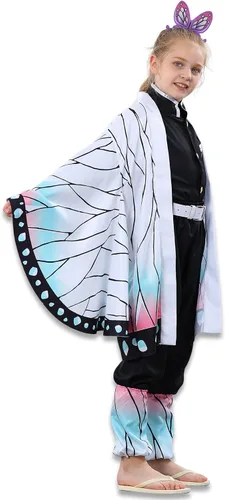 Vista 7 de Anime Shinobu Cosplay Costume kimono Christmas Thanksgiving Day Cloak Outfit Halloween Dress Uniform for Girls Kids Women