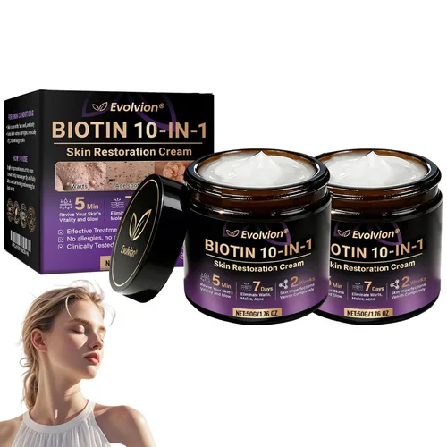 Vista 8 de Evolvion Biotin 10 en 1 Crema restauradora de piel, Qiawi Biotin 10 en 1 Crema de restauración de la piel, crema hidratante para la piel, suaviza