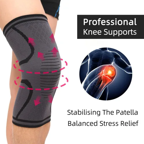 Vista 2 de Paquete de 2 rodilleras para mujeres y hombres, rodilleras de compresión para dolor de rodilla, rodilleras para dolor de artritis y apoyo, alivio