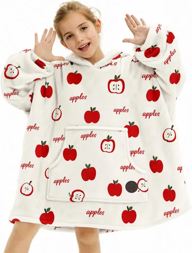 Vista 56 de THREE POODLE - Manta con capucha portátil para mujeres, sudadera con capucha de sherpa de gran tamaño para adultos hombres, mantas con capucha