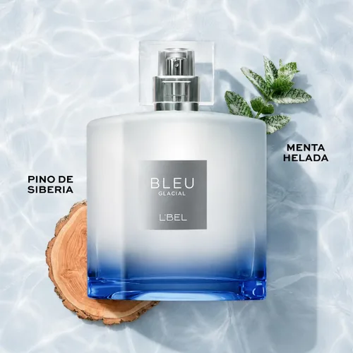Vista 3 de L'Bel - Bleu Glacial Perfume Hombre Larga Duración 3.4 fl oz